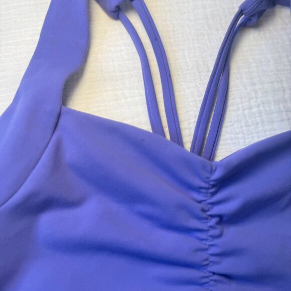 Buffbunny Bloom Longline Sports Bra Purple Women’s Medium Strappy Athleisure - Picture 6 of 11